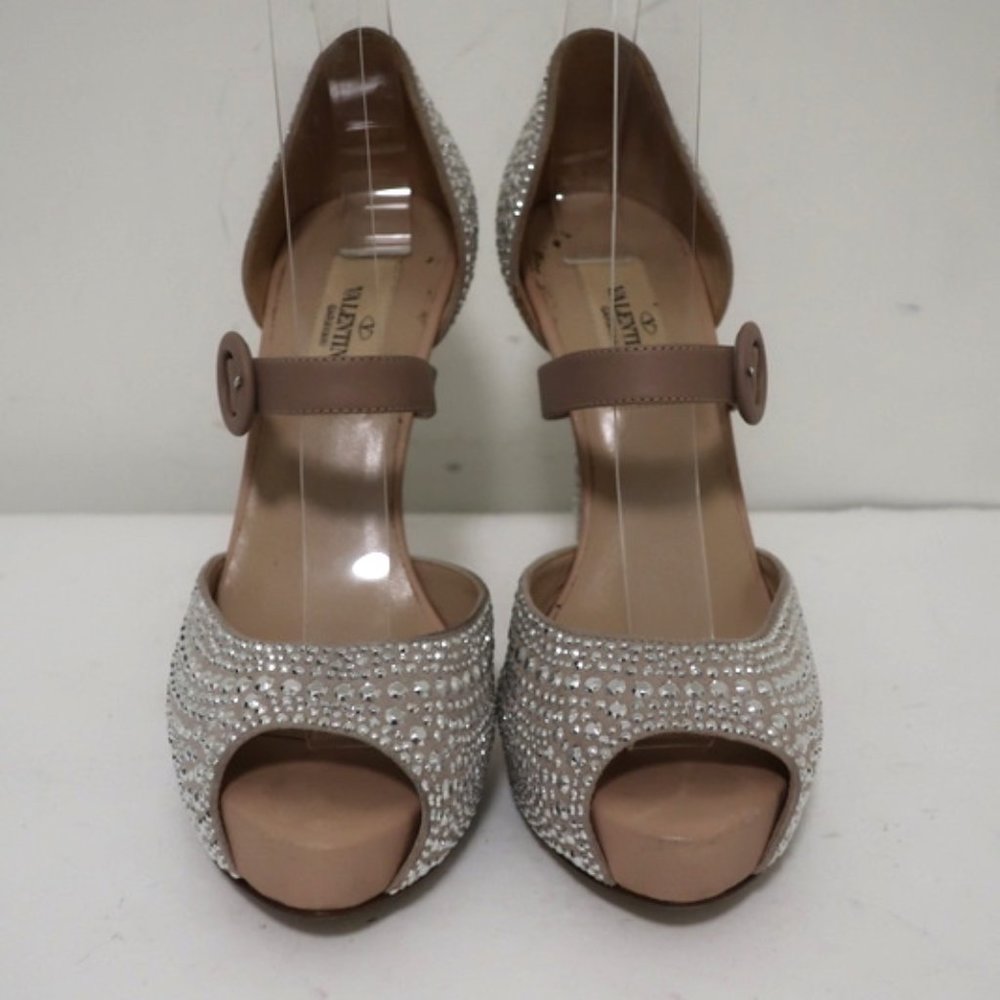 Valentino Microstud Mary Jane Pumps Size 35.5 - Picture 4 of 11